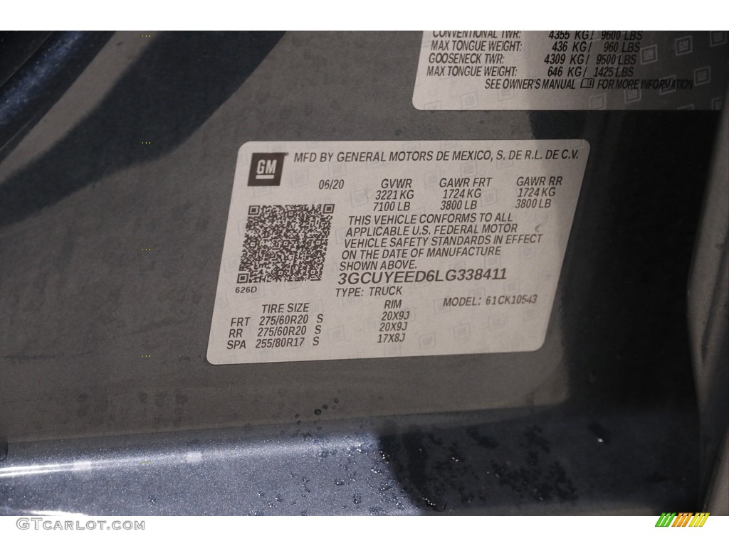 2020 Silverado 1500 RST Crew Cab 4x4 - Shadow Gray Metallic / Jet Black photo #22