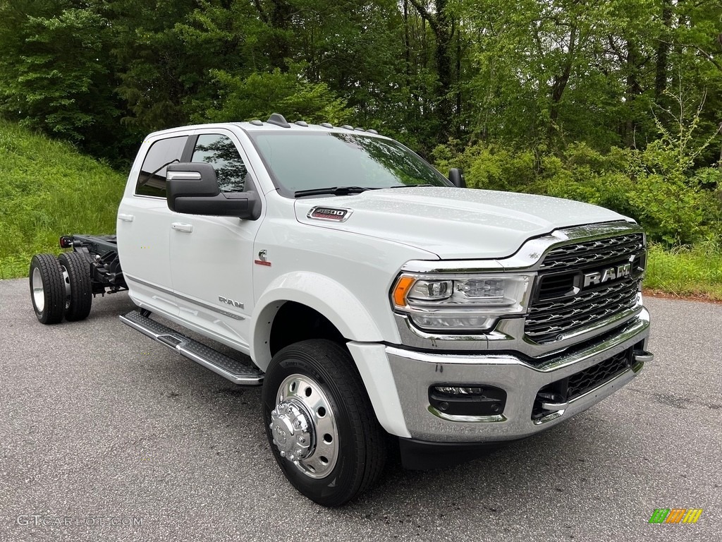 Bright White 2023 Ram 4500 Limited Crew Cab 4x4 Chassis Exterior Photo #146034811