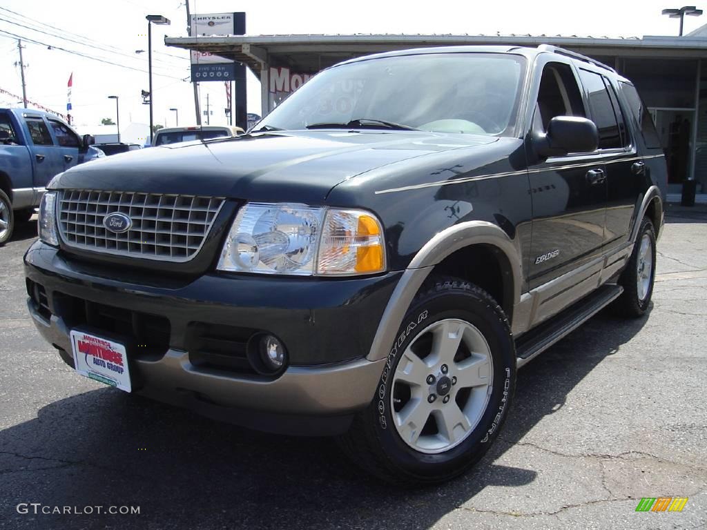 2004 Explorer Eddie Bauer 4x4 - Aspen Green Metallic / Medium Parchment photo #1