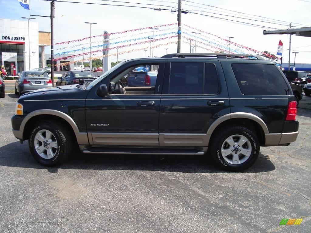 2004 Explorer Eddie Bauer 4x4 - Aspen Green Metallic / Medium Parchment photo #2