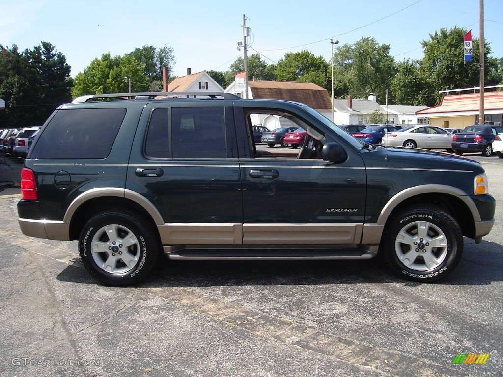 2004 Explorer Eddie Bauer 4x4 - Aspen Green Metallic / Medium Parchment photo #6