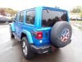 2022 Hydro Blue Pearl Jeep Wrangler Unlimited Sahara 4x4  photo #7