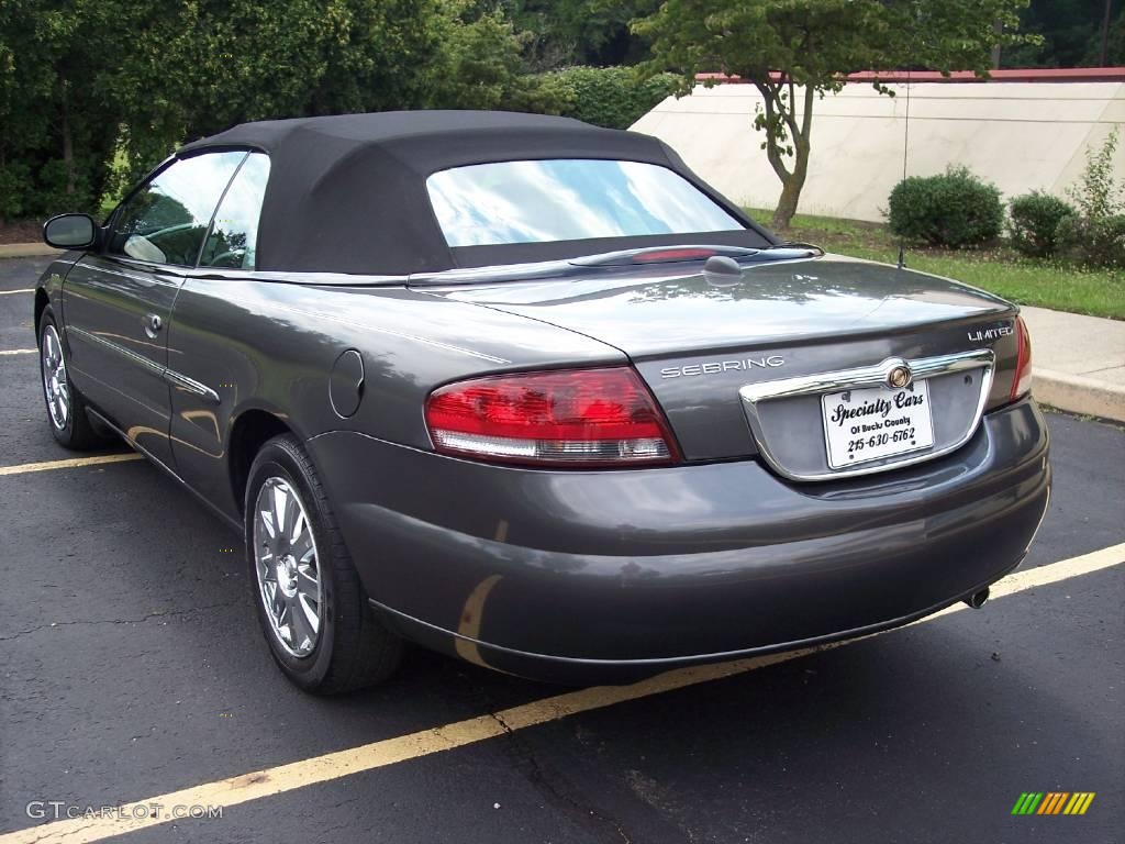 2004 Sebring Limited Convertible - Graphite Metallic / Taupe photo #6
