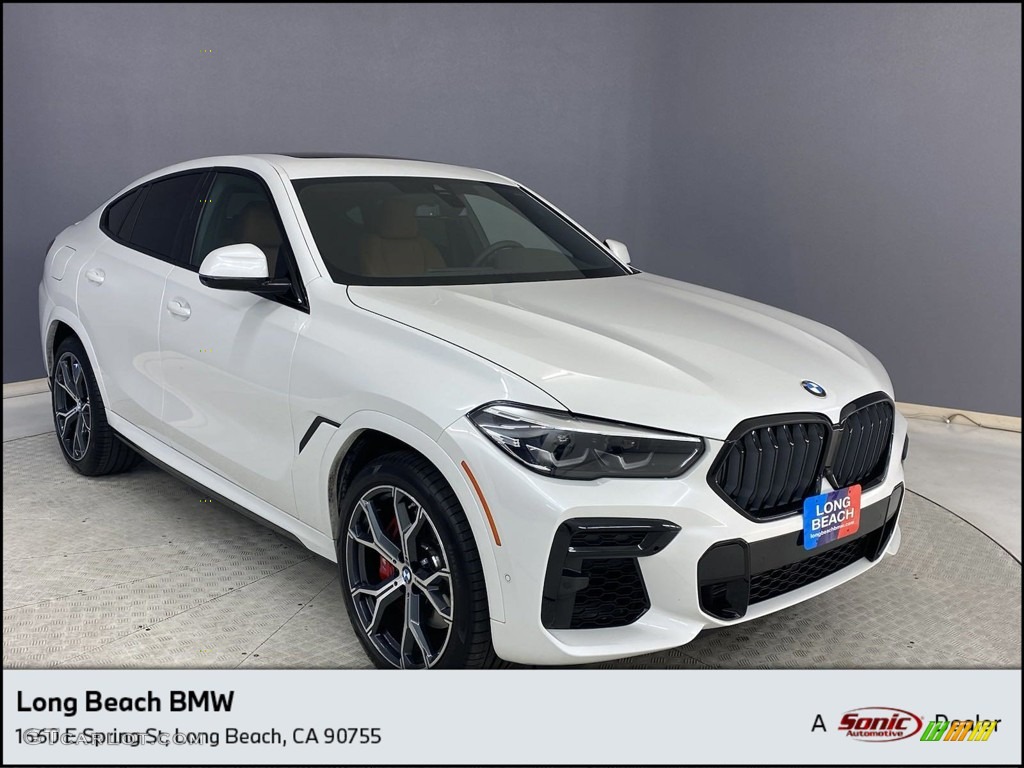 2023 X6 xDrive40i - Mineral White Metallic / Cognac photo #1