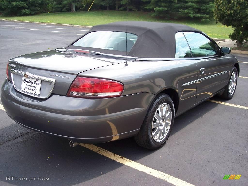 2004 Sebring Limited Convertible - Graphite Metallic / Taupe photo #8