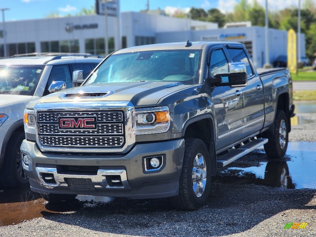 2018 Sierra 3500HD Denali Crew Cab 4x4 - Stone Blue Metallic / Jet Black photo #1