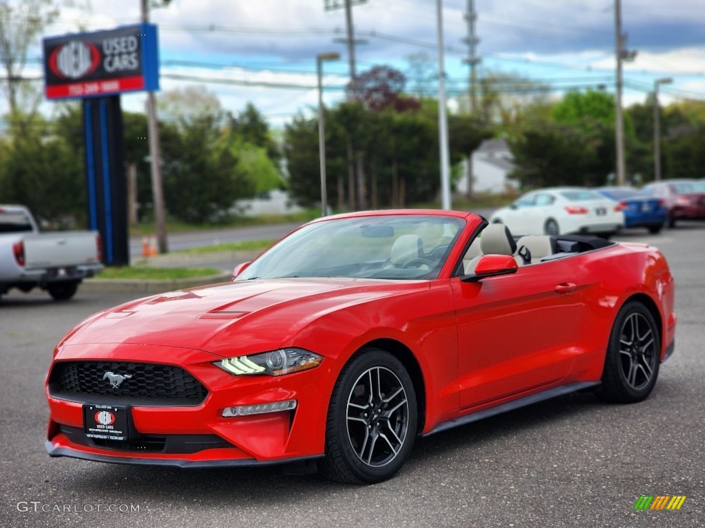 2018 Mustang EcoBoost Convertible - Race Red / Ceramic photo #1
