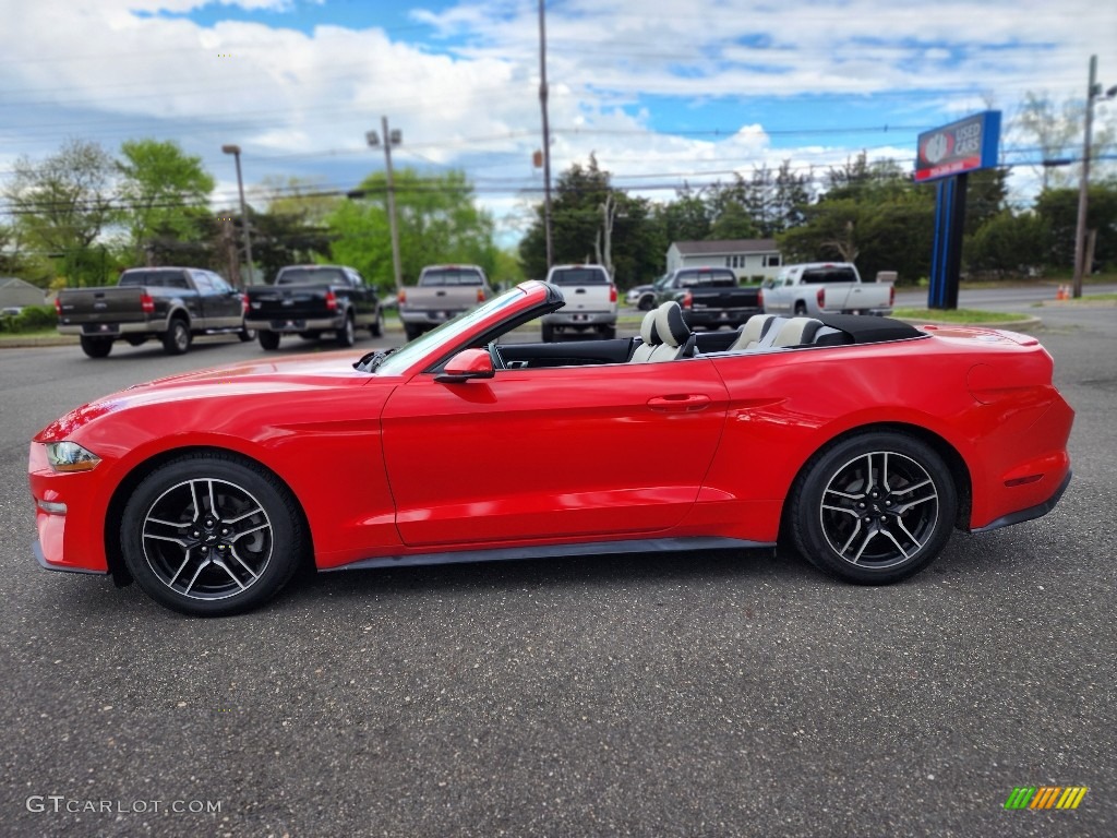 2018 Mustang EcoBoost Convertible - Race Red / Ceramic photo #2