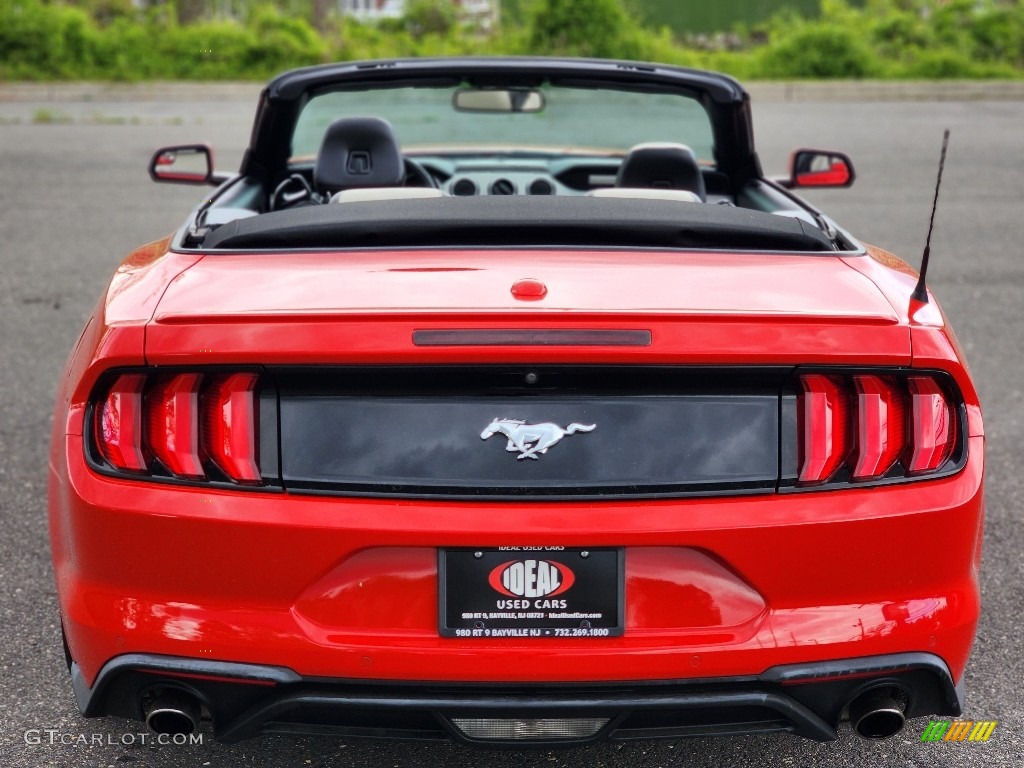 2018 Mustang EcoBoost Convertible - Race Red / Ceramic photo #4