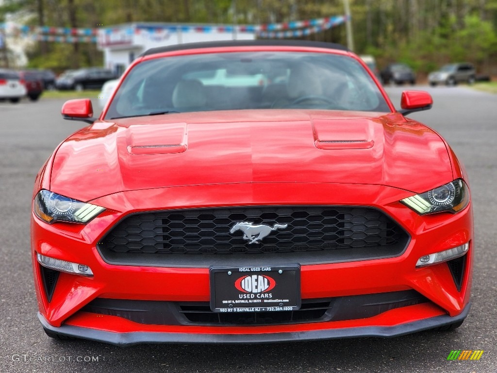 2018 Mustang EcoBoost Convertible - Race Red / Ceramic photo #6