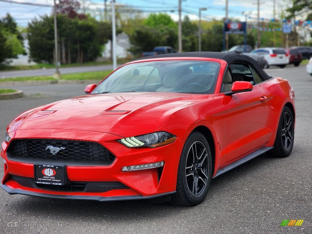 2018 Mustang EcoBoost Convertible - Race Red / Ceramic photo #7