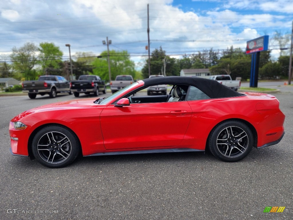 2018 Mustang EcoBoost Convertible - Race Red / Ceramic photo #8
