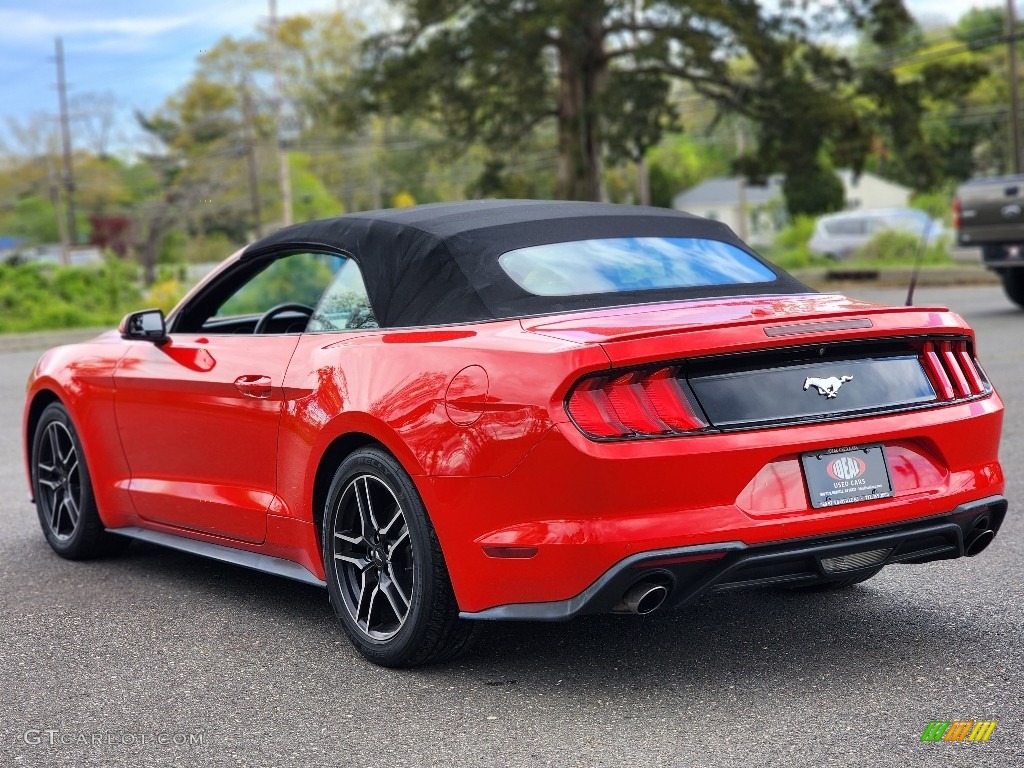 2018 Mustang EcoBoost Convertible - Race Red / Ceramic photo #9