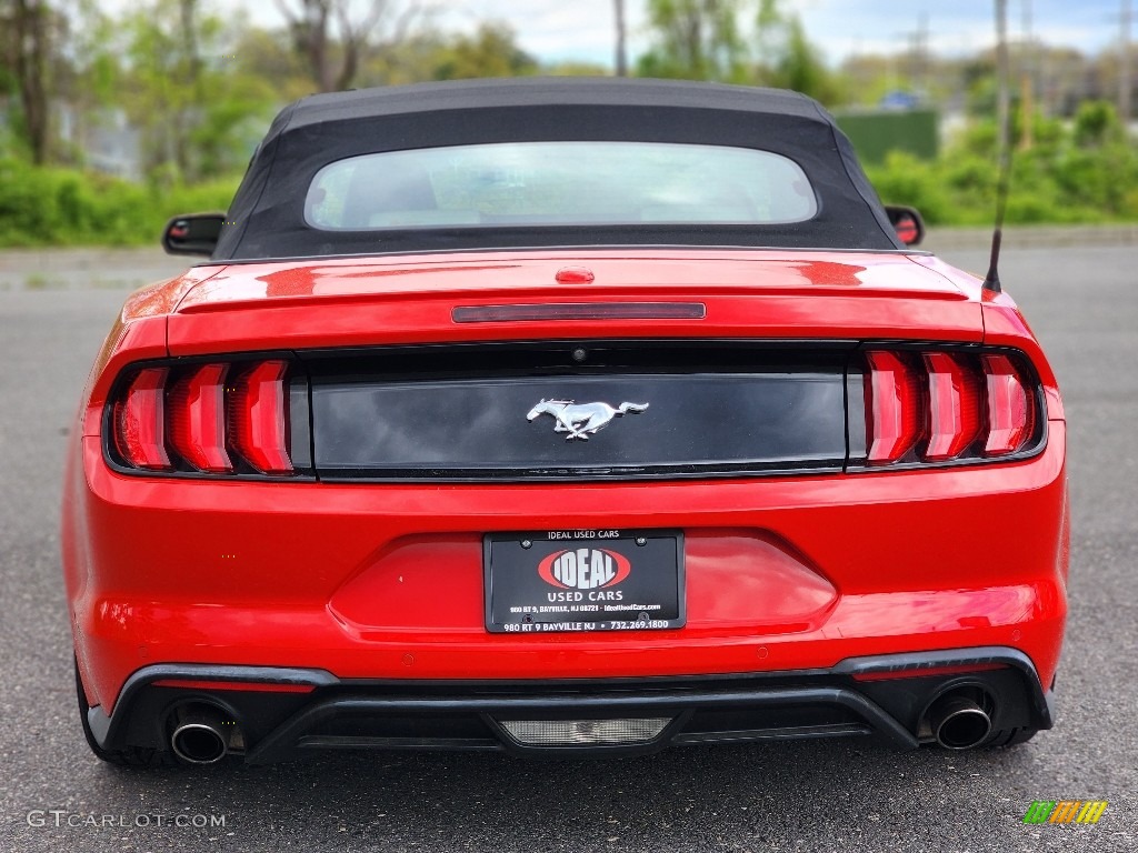 2018 Mustang EcoBoost Convertible - Race Red / Ceramic photo #10