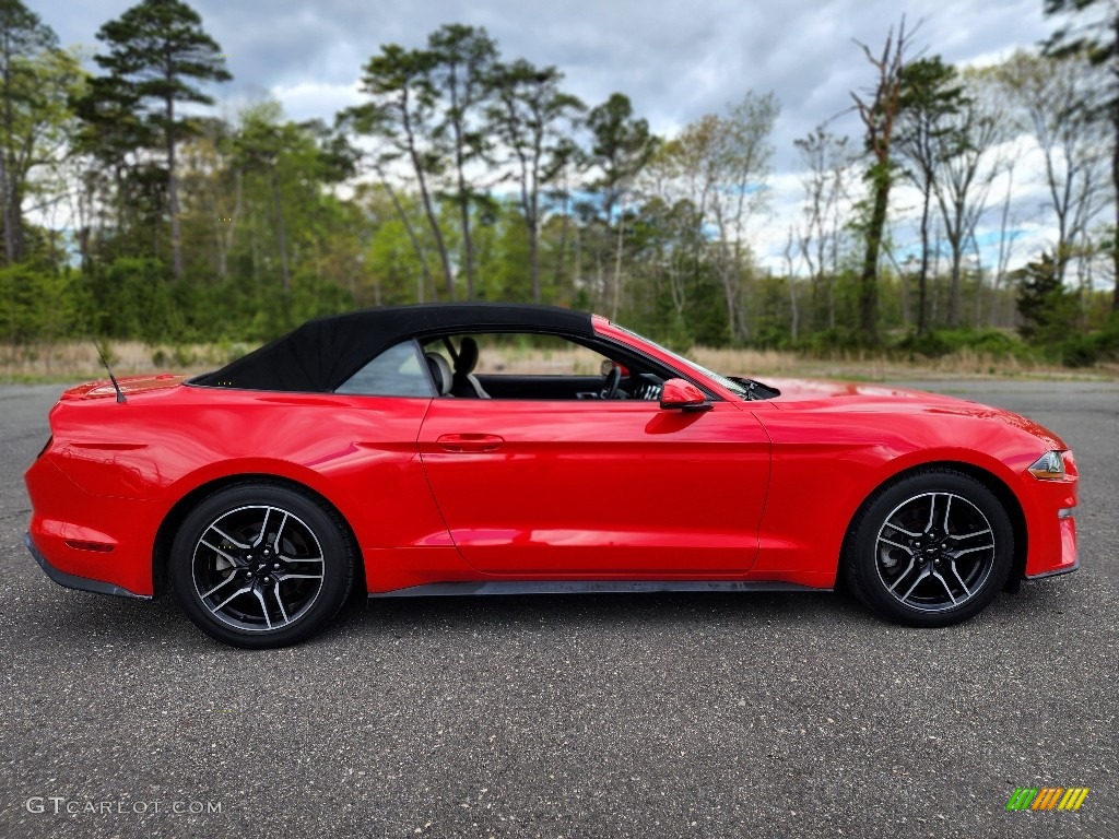 2018 Mustang EcoBoost Convertible - Race Red / Ceramic photo #12