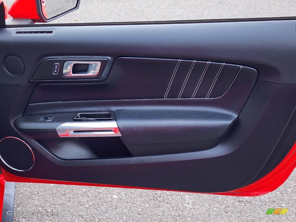 2018 Ford Mustang EcoBoost Convertible Ceramic Door Panel Photo #146039441