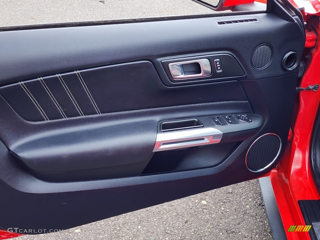 2018 Ford Mustang EcoBoost Convertible Ceramic Door Panel Photo #146039579
