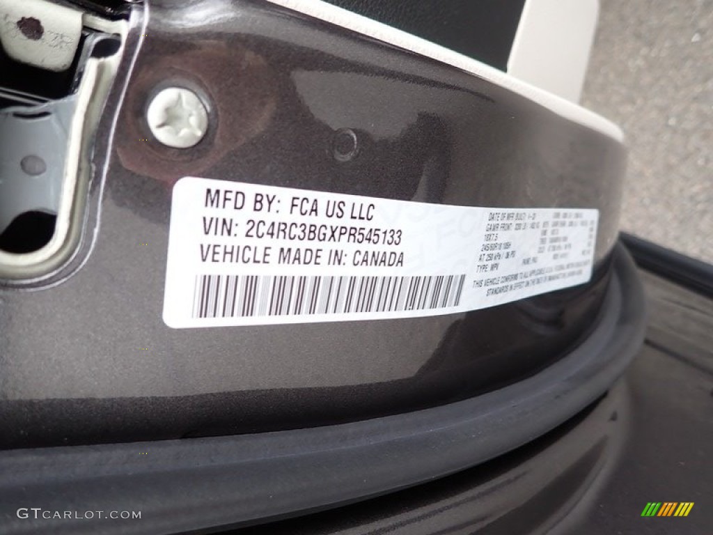 2023 Pacifica Touring L AWD - Granite Crystal Metallic / Black/Alloy photo #20