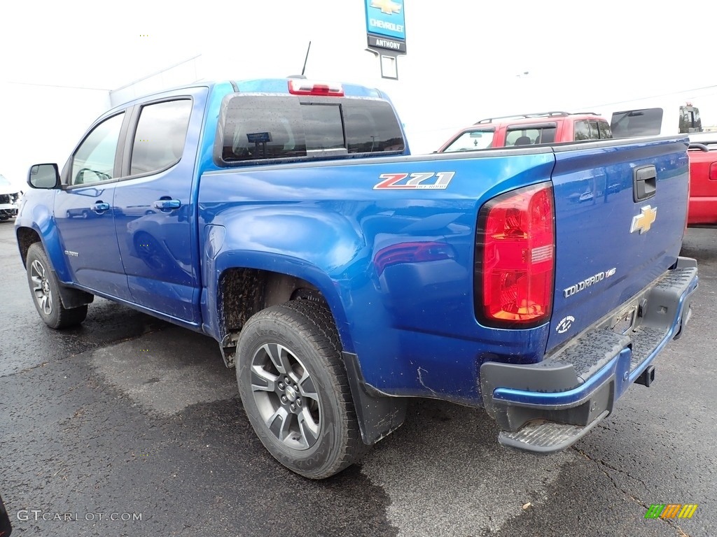 2019 Colorado Z71 Crew Cab 4x4 - Kinetic Blue Metallic / Jet Black photo #3