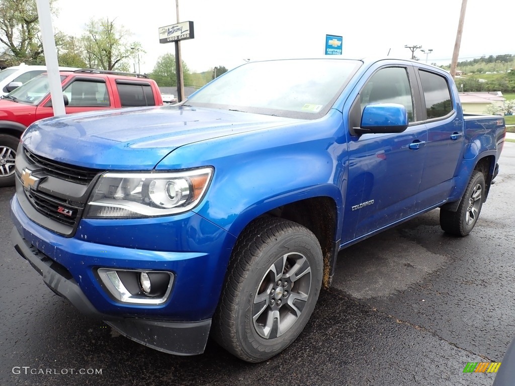 2019 Colorado Z71 Crew Cab 4x4 - Kinetic Blue Metallic / Jet Black photo #4