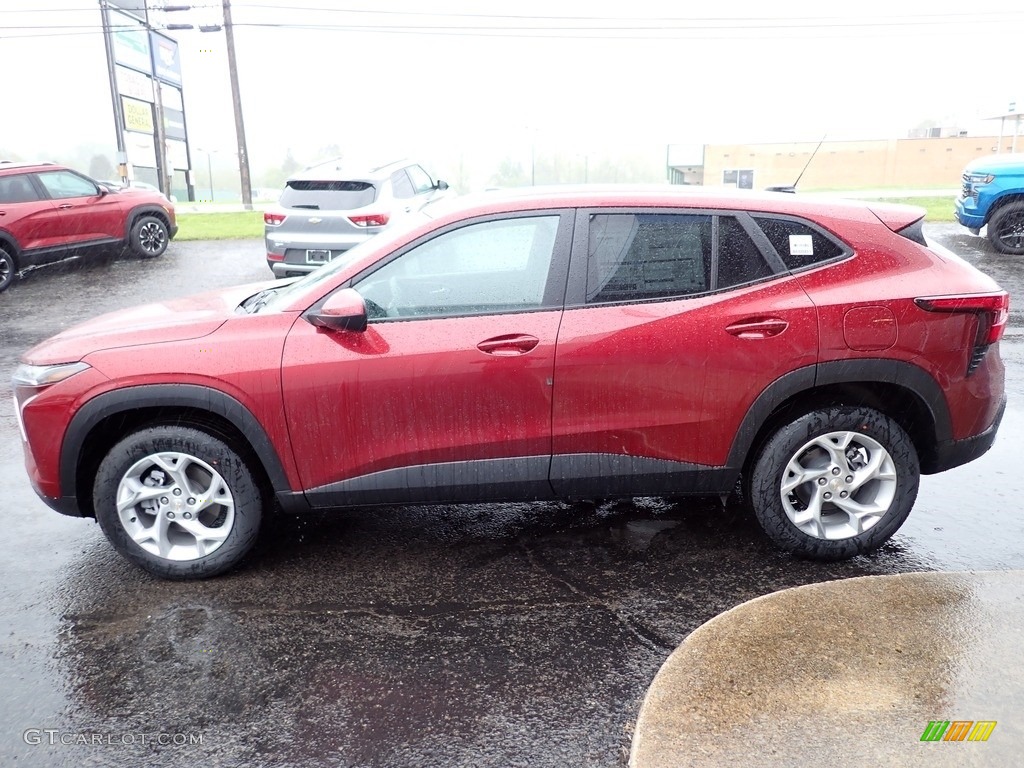 Crimson Metallic 2024 Chevrolet Trax LS Exterior Photo #146041037