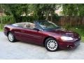 2001 Dark Garnet Red Pearlcoat Chrysler Sebring LXi Convertible  photo #35