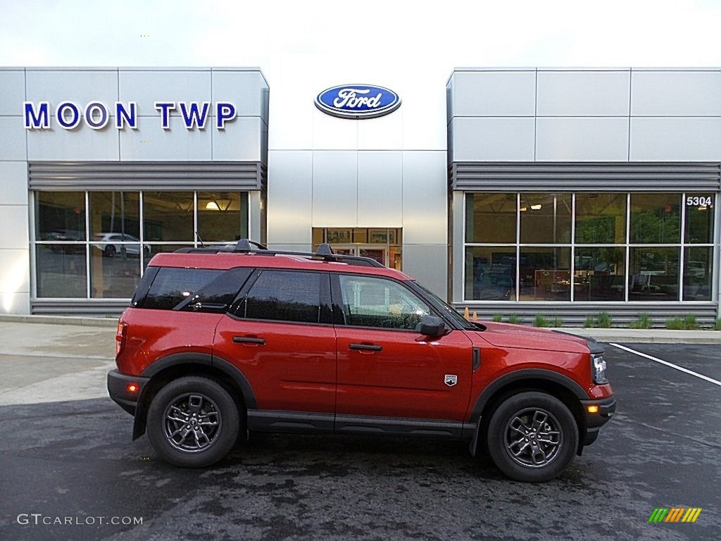 2021 Bronco Sport Big Bend 4x4 - Rapid Red Metallic / Ebony photo #1
