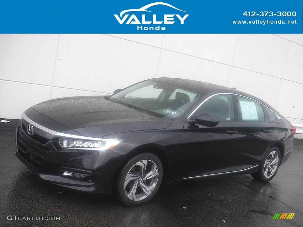 2020 Accord EX Sedan - Crystal Black Pearl / Black photo #1