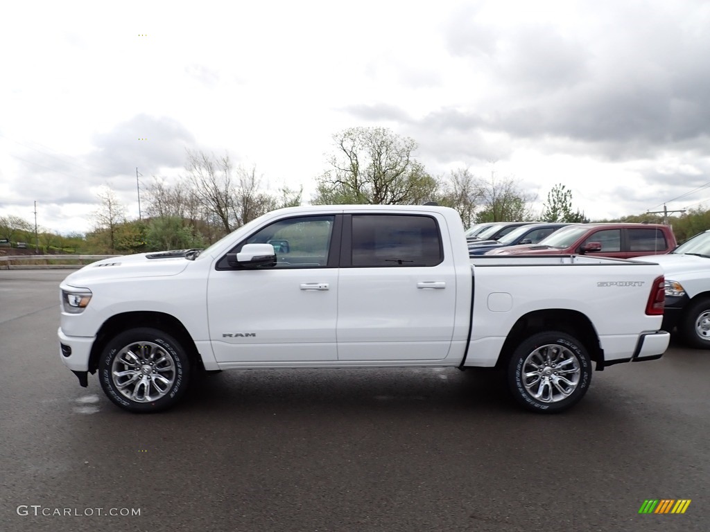 Bright White 2023 Ram 1500 Laramie Crew Cab 4x4 Exterior Photo #146042039