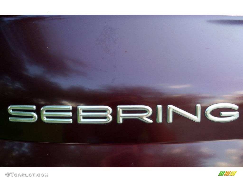 2001 Sebring LXi Convertible - Dark Garnet Red Pearlcoat / Taupe photo #39