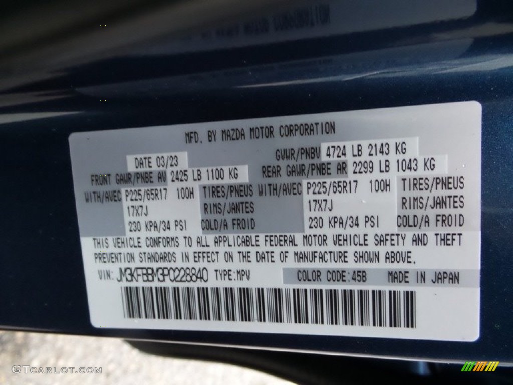 2023 CX-5 S Select AWD - Eternal Blue Mica / Black photo #18