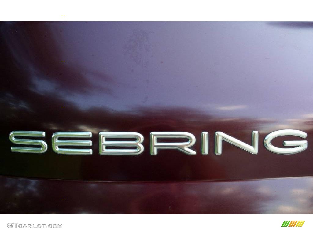 2001 Sebring LXi Convertible - Dark Garnet Red Pearlcoat / Taupe photo #40