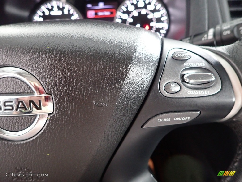 2018 Nissan Pathfinder SL Charcoal Steering Wheel Photo #146042975