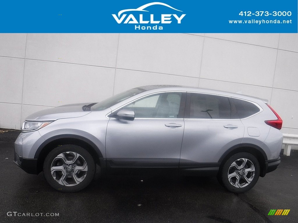 2019 CR-V EX-L AWD - Lunar Silver Metallic / Black photo #2