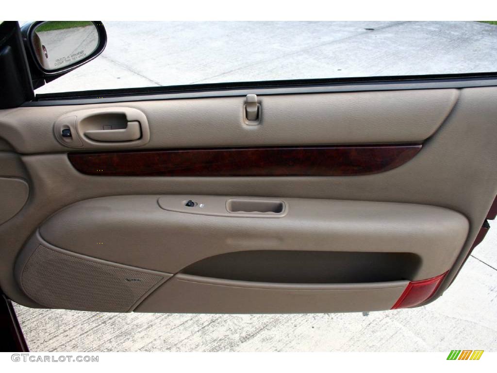 2001 Sebring LXi Convertible - Dark Garnet Red Pearlcoat / Taupe photo #44