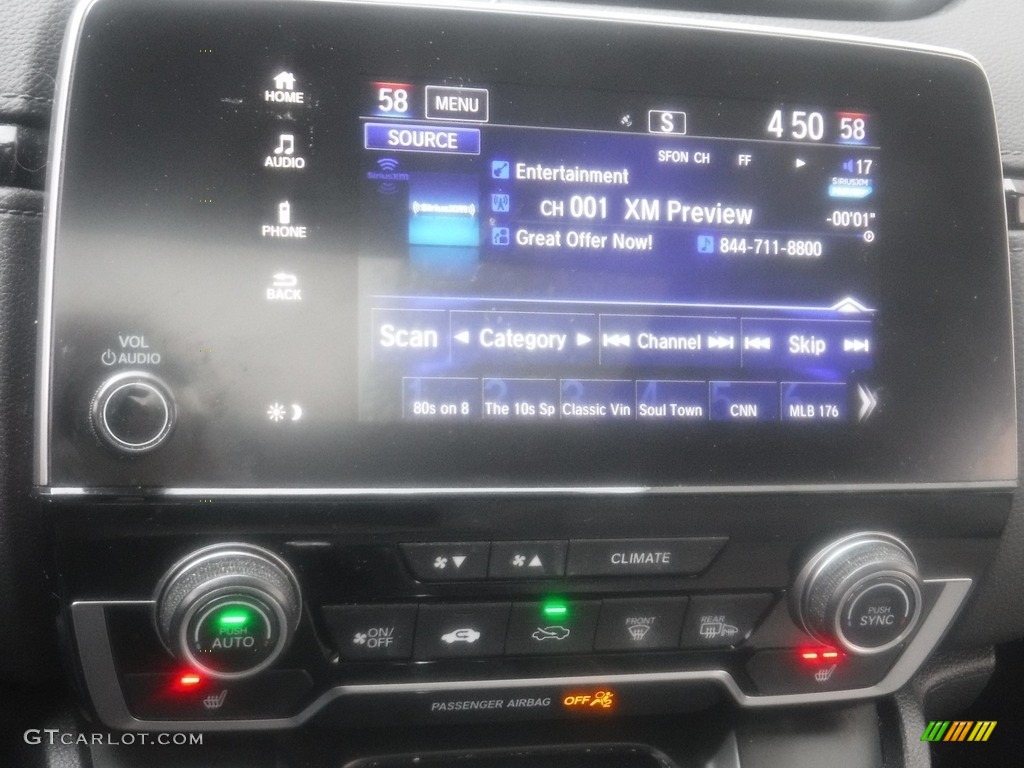 2019 CR-V EX-L AWD - Lunar Silver Metallic / Black photo #20