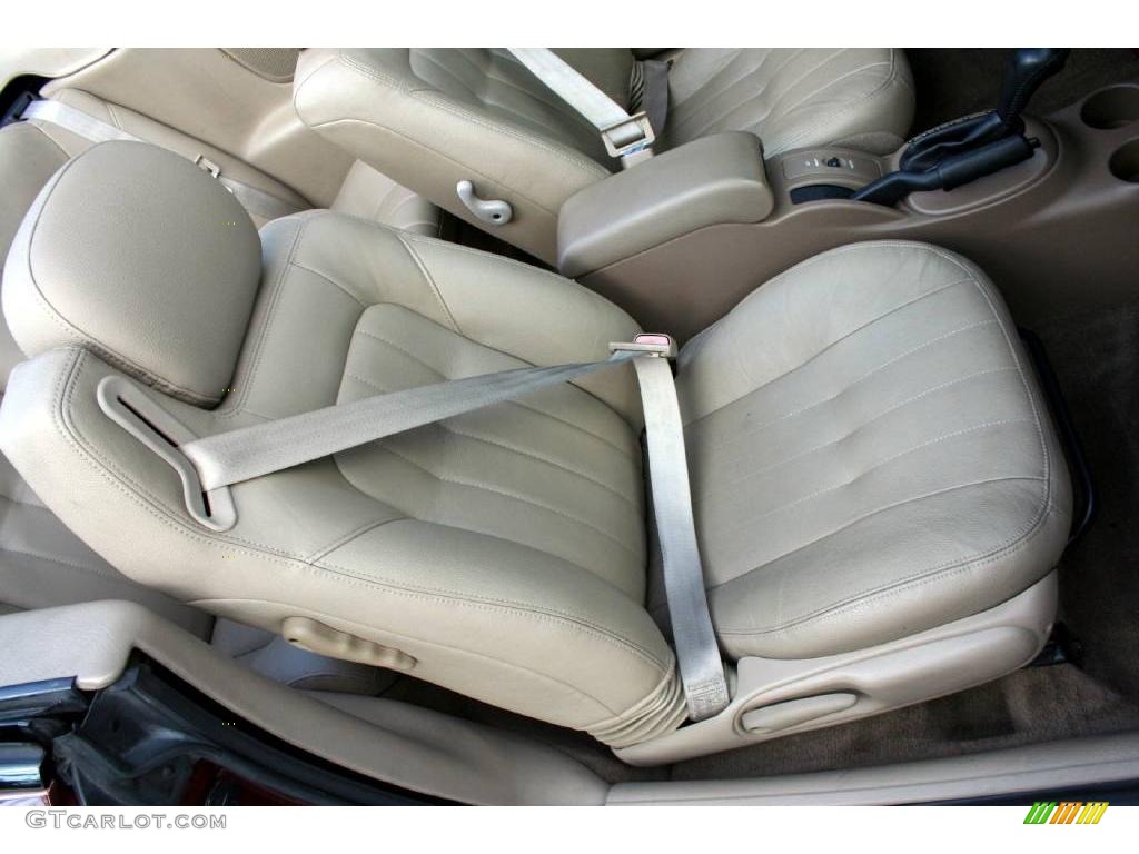 2001 Sebring LXi Convertible - Dark Garnet Red Pearlcoat / Taupe photo #46