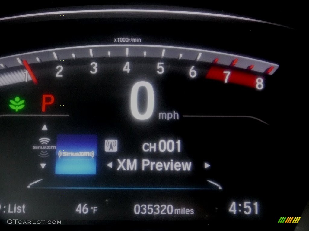 2019 CR-V EX-L AWD - Lunar Silver Metallic / Black photo #34