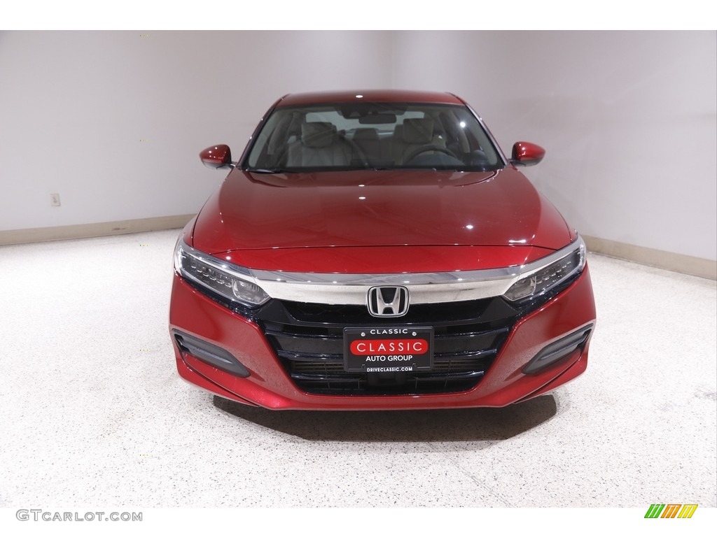 2018 Accord LX Sedan - Radiant Red Metallic / Gray photo #2