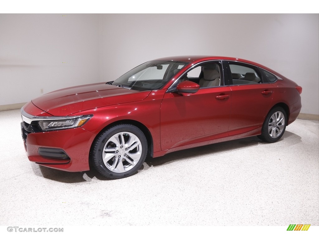 2018 Accord LX Sedan - Radiant Red Metallic / Gray photo #3