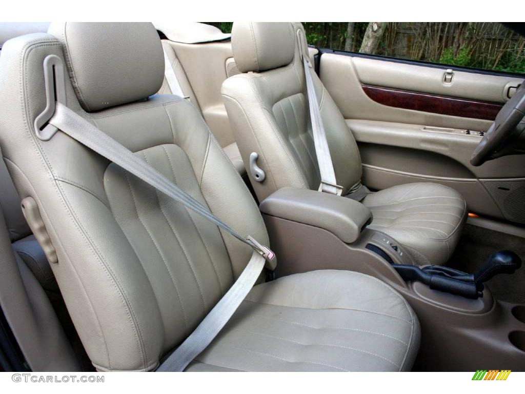 2001 Sebring LXi Convertible - Dark Garnet Red Pearlcoat / Taupe photo #48