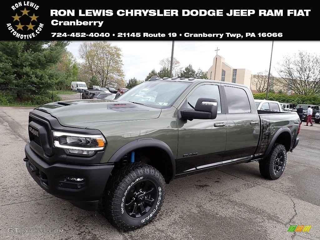 2023 2500 Power Wagon Crew Cab 4x4 - Olive Green Pearl / Black photo #1