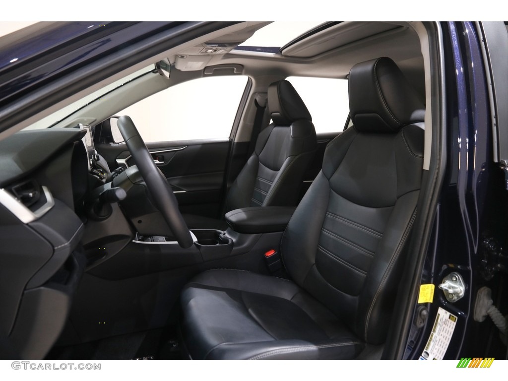 2021 RAV4 XLE Premium AWD - Blueprint / Black photo #5