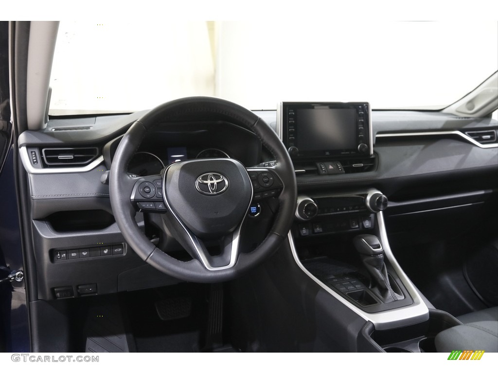 2021 RAV4 XLE Premium AWD - Blueprint / Black photo #6