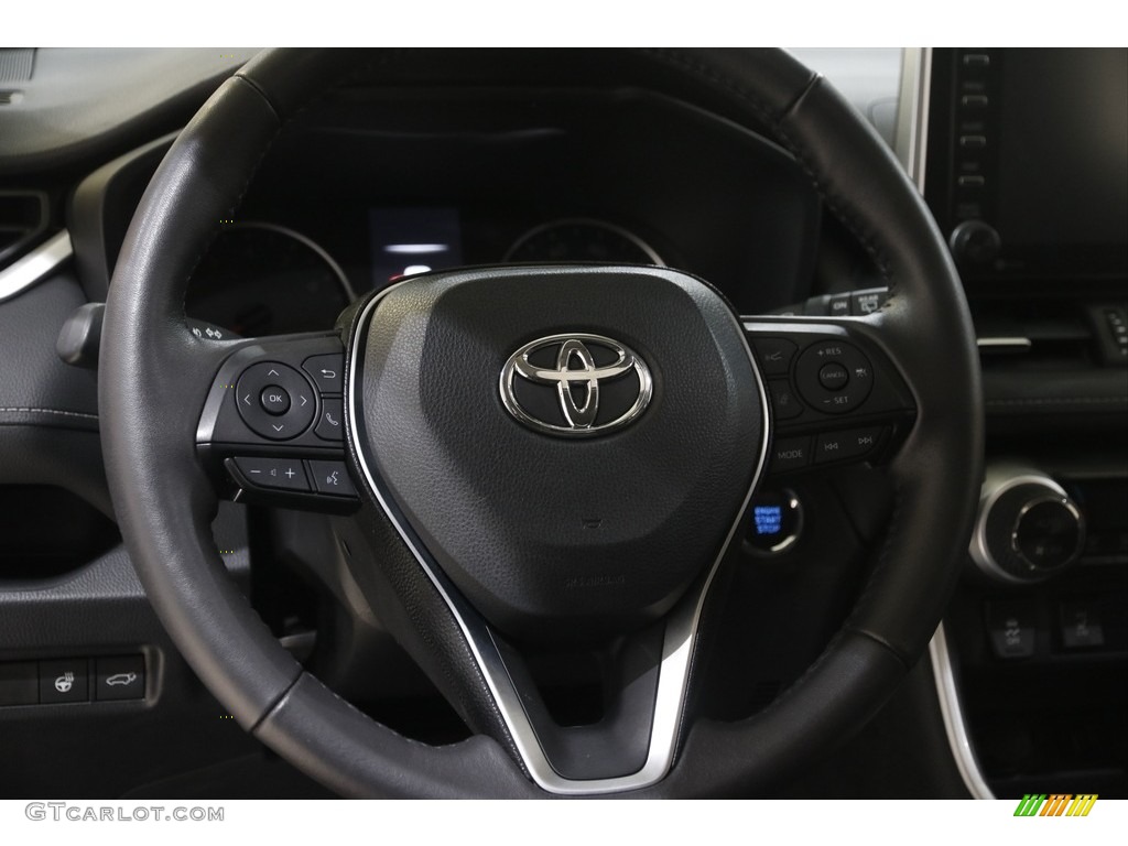 2021 RAV4 XLE Premium AWD - Blueprint / Black photo #7