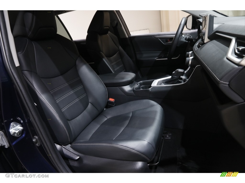 2021 RAV4 XLE Premium AWD - Blueprint / Black photo #14