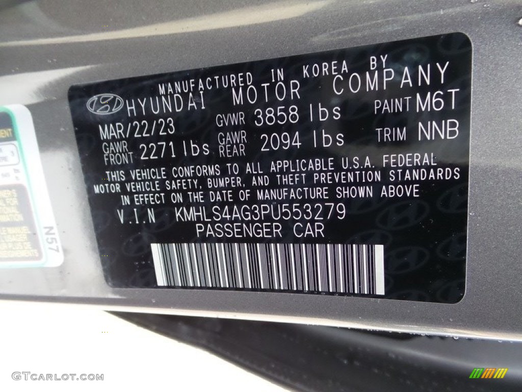 2023 Elantra SEL - Fluid Metal / Black photo #18