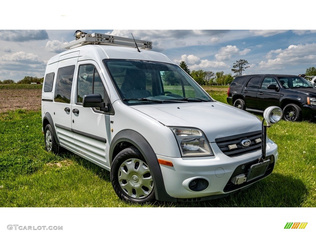 2013 Transit Connect XLT Van - Frozen White / Dark Gray photo #1