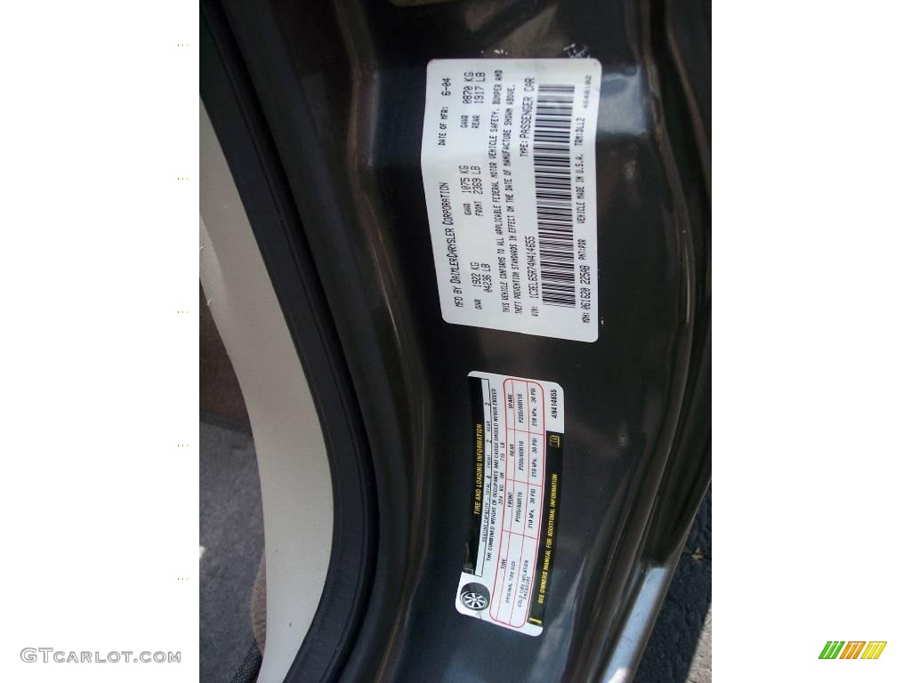 2004 Sebring Limited Convertible - Graphite Metallic / Taupe photo #47