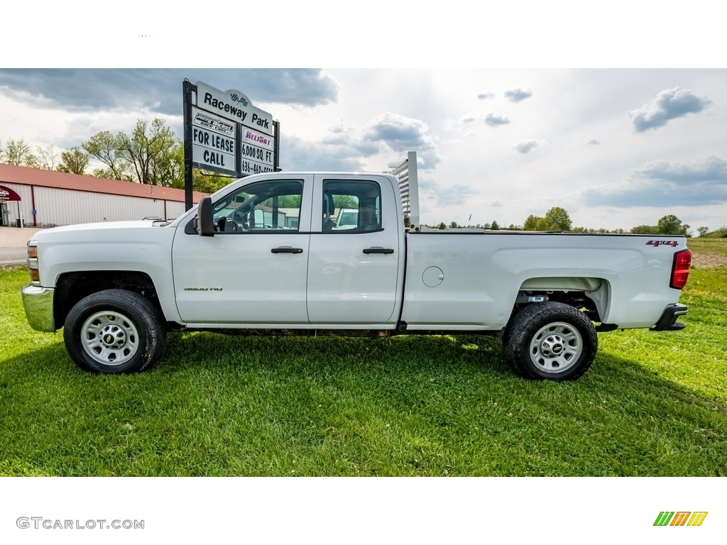 2018 Silverado 3500HD Work Truck Double Cab 4x4 - Summit White / Dark Ash/Jet Black photo #7